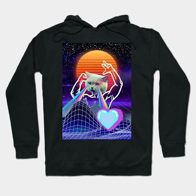 Vaporwave vintage Hoodie by Michael.Alexander.art